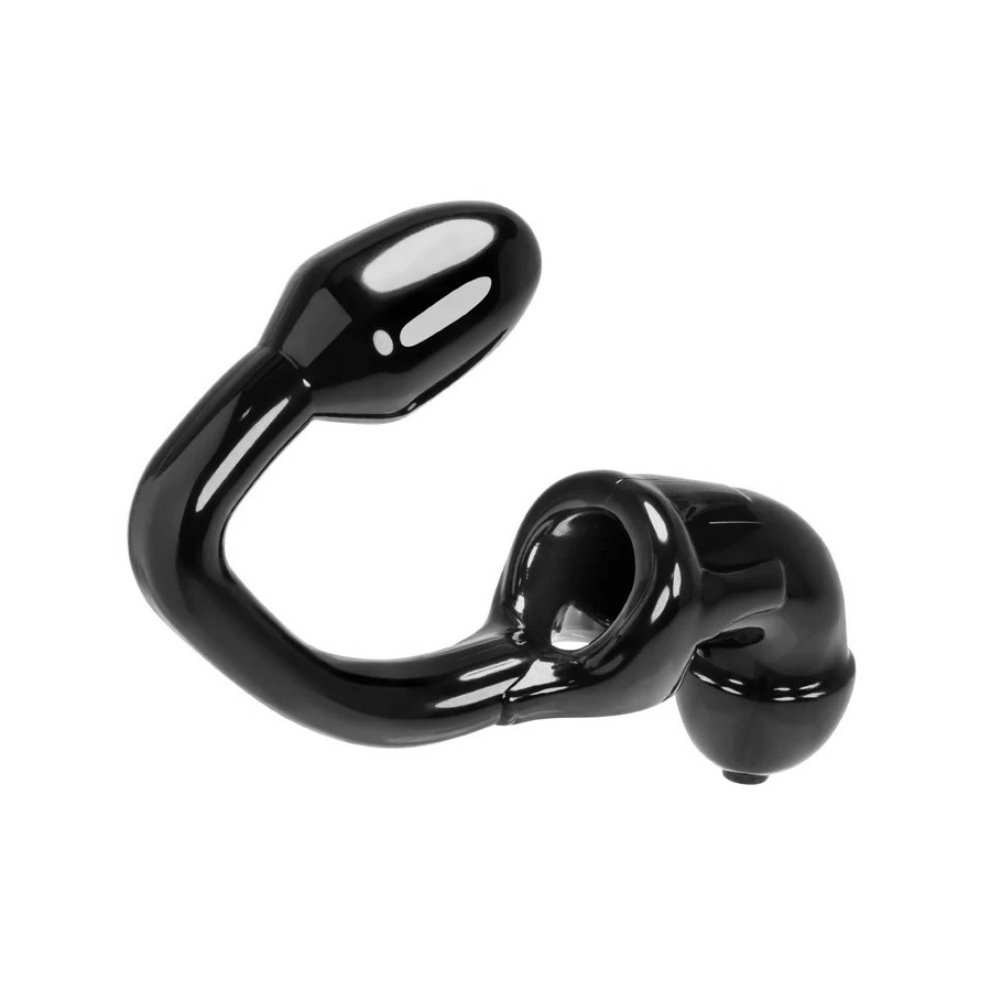 Oxballs Cage De Chasteté Et Plug TailPipe Noir 1 Oxballs Cage De Chasteté Et Plug TailPipe Noir