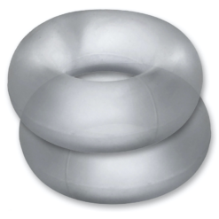 Hünkyjunk By Oxballs Lot De 2 Cockrings Silicone STIFFY Bulge Transparents -Oxballs Soldes lot de 2 cockrings silicone stiffy bulge transparents 4