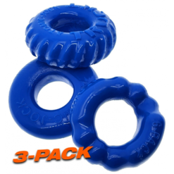 Lot De 3 Cockrings Oxballs BONEMAKER Bleu -Oxballs Soldes lot de 3 cockrings oxballs bonemaker bleu 2