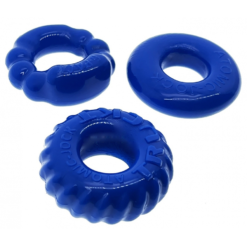 Lot De 3 Cockrings Oxballs BONEMAKER Bleu -Oxballs Soldes lot de 3 cockrings oxballs bonemaker bleu 4