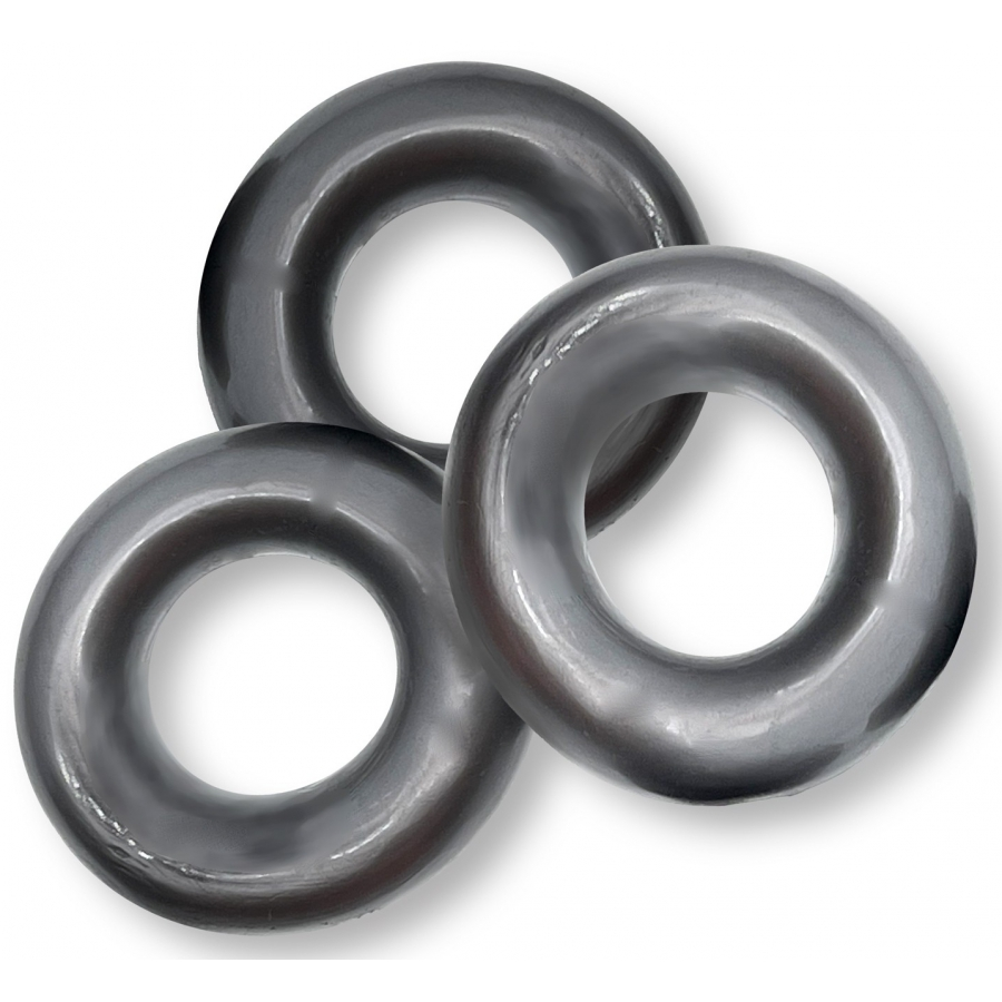 Lot De 3 Cockrings Oxballs FAT WILLY Gris 3 Lot De 3 Cockrings Oxballs FAT WILLY Gris – Image 3