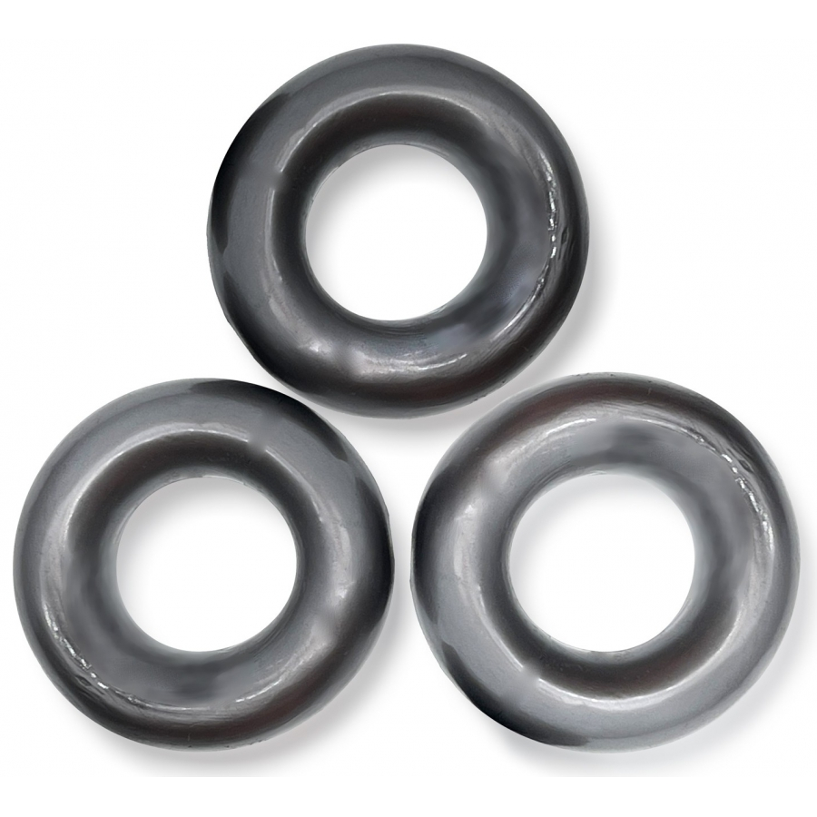 Lot De 3 Cockrings Oxballs FAT WILLY Gris 1 Lot De 3 Cockrings Oxballs FAT WILLY Gris