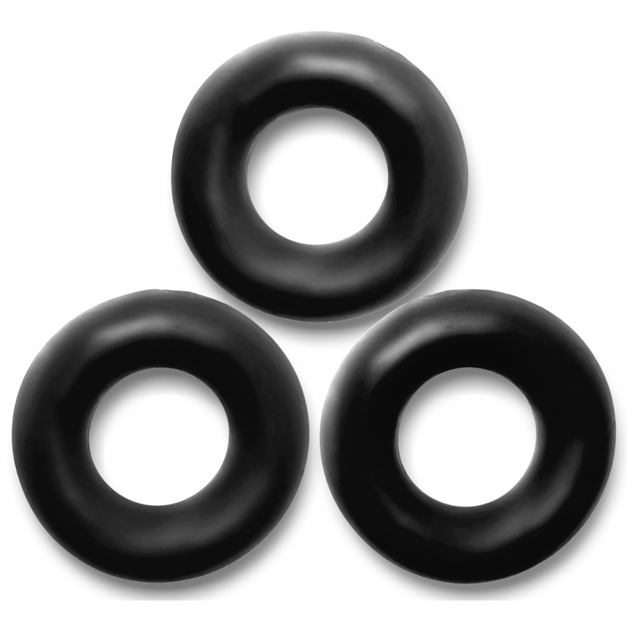 Lot De 3 Cockrings Oxballs FAT WILLY Noirs 1 Lot De 3 Cockrings Oxballs FAT WILLY Noirs