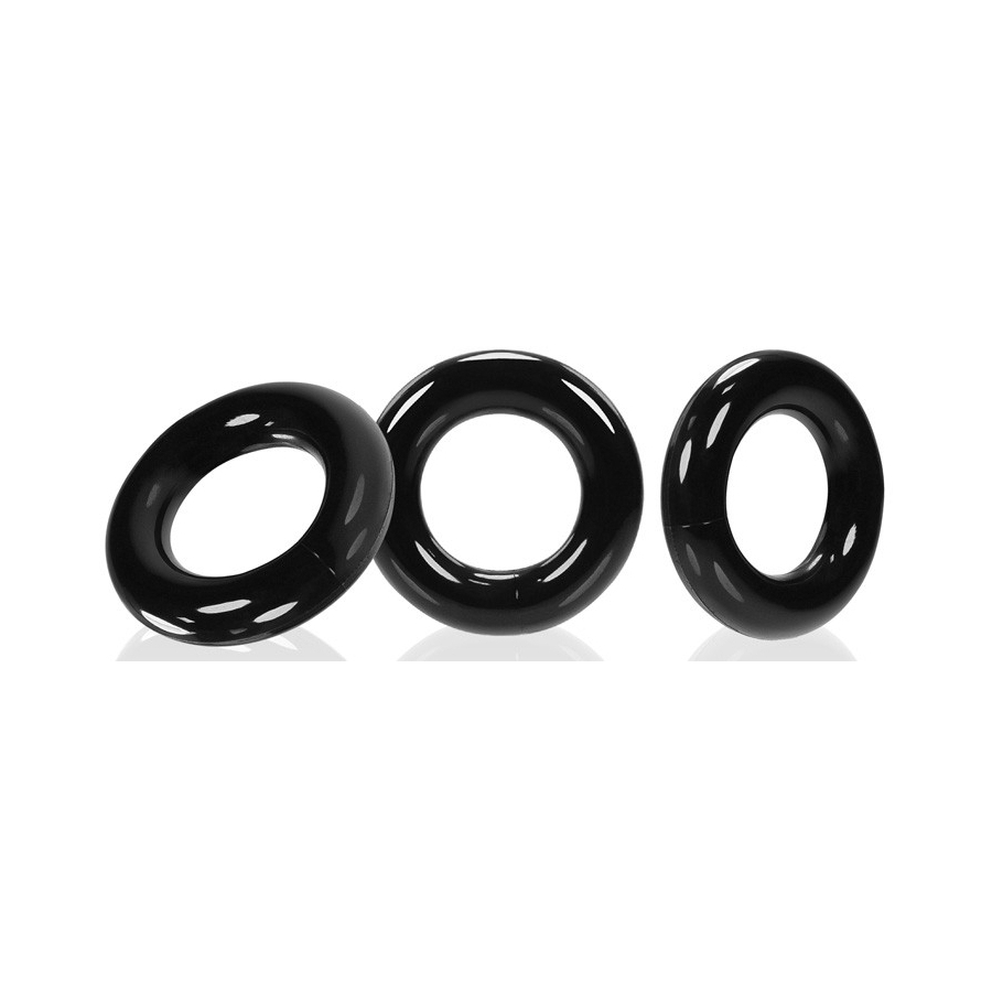 Lot De 3 Cockrings Oxballs WILLY RINGS Noir 1 Lot De 3 Cockrings Oxballs WILLY RINGS Noir