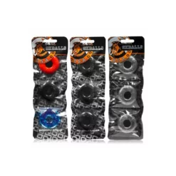 Pack De 3 Mini Cockrings Oxballs Gris -Oxballs Soldes pack de 3 mini cockrings oxballs gris 2