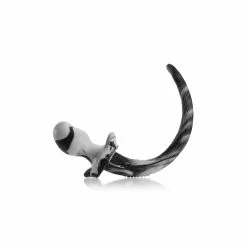 Oxballs Plug Queue Puppy Tail SWIRL 8.5 X 4.4 Cm Blanc