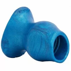 Oxballs Plug Tunnel PIG-HOLE Platinum Bleu 12 X 8.5 Cm -Oxballs Soldes plug tunnel pig hole platinum bleu 12 x 85 cm 2